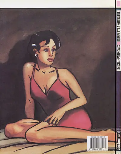 Verso de l'album Barney et la note bleue