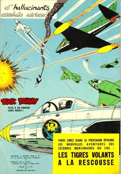 Verso de l'album Buck Danny Tome 26 Le retour des Tigres Volants