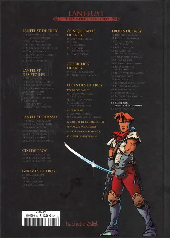 Verso de l'album Lanfeust et les mondes de Troy Tome 64 Trolls de Troy - Pas de Nöl pour le Père Grommël