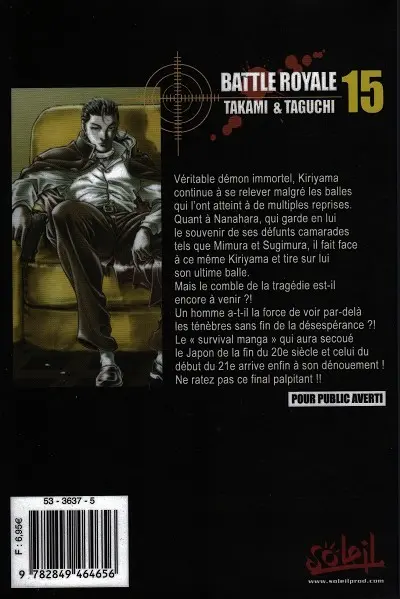 Verso de l'album Battle Royale 15