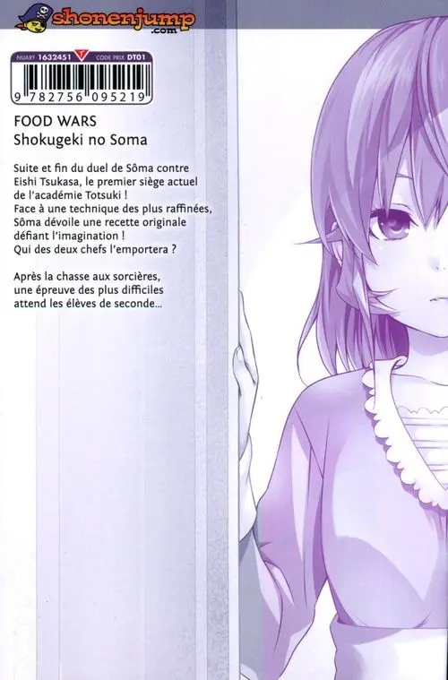 Verso de l'album Food Wars ! 20