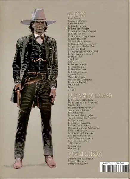 Verso de l'album Blueberry La Collection Tome 5 La Piste des Navajos