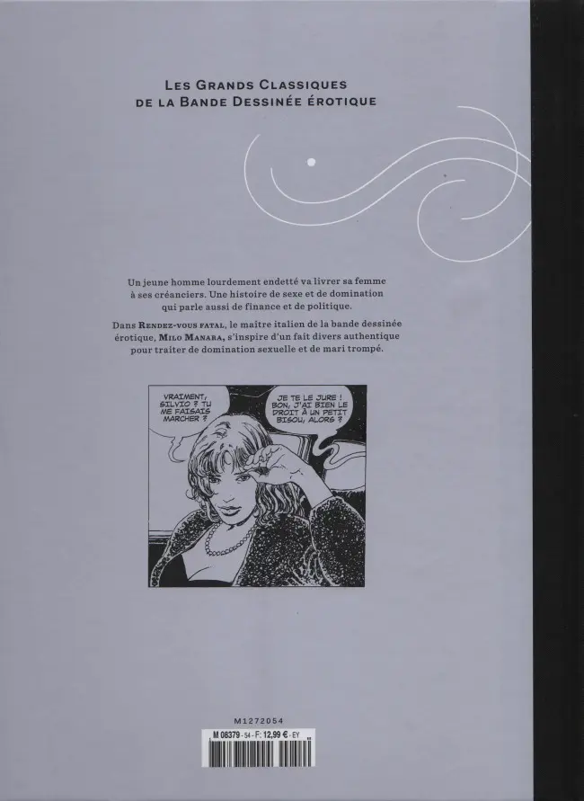 Verso de l'album Les Grands Classiques de la Bande Dessinée Érotique - La Collection Tome 54 Rendez-vous fatal