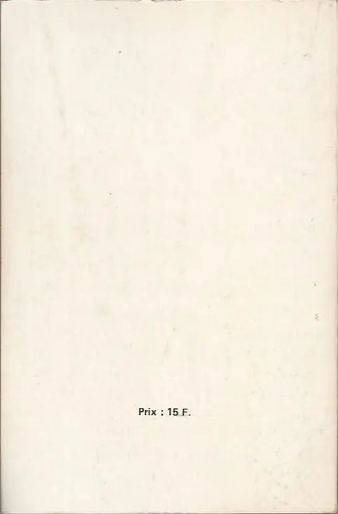Verso de l'album Strange Album N° 60