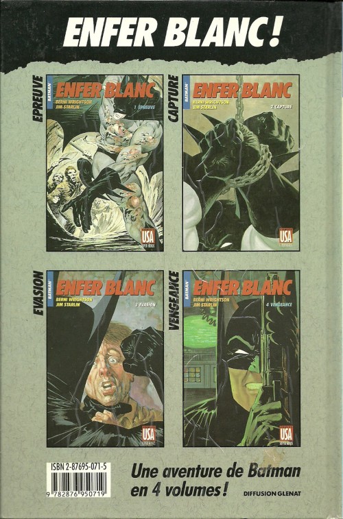 Verso de l'album Super Héros Tome 16 Batman : Enfer blanc 3/4 - Évasion