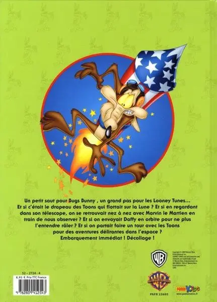 Verso de l'album Bugs Bunny Panini Tome 5 Les toons à la conquête de l'espace