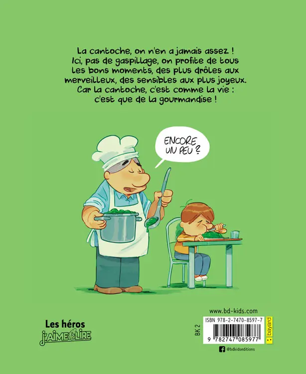 Verso de l'album La Cantoche Tome 3 À consommer sans modération