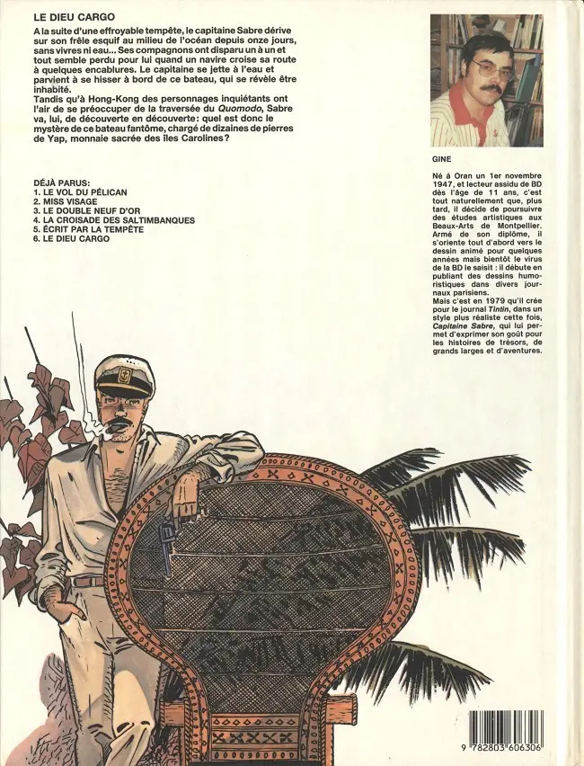 Verso de l'album Capitaine Sabre Tome 6 Le dieu cargo