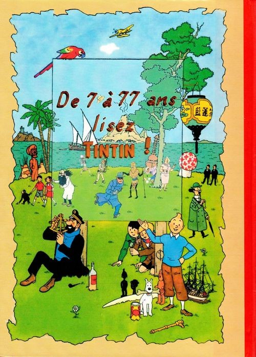 Verso de l'album Tintin - Pastiches pour Adultes Tintin fait un porno