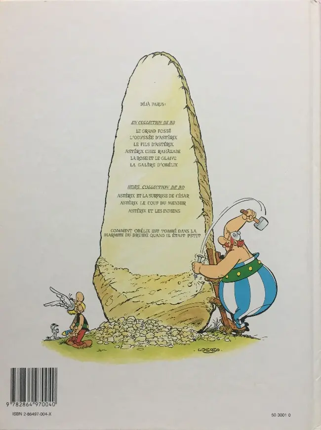 Verso de l'album Astérix Tome 26 L'odyssée d'Astérix