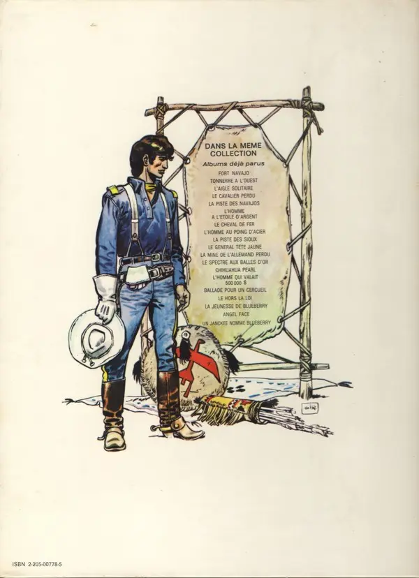 Verso de l'album La Jeunesse de Blueberry Tome 1