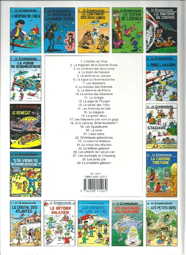Verso de l'album Le Scrameustache Tome 16 Le grand retour