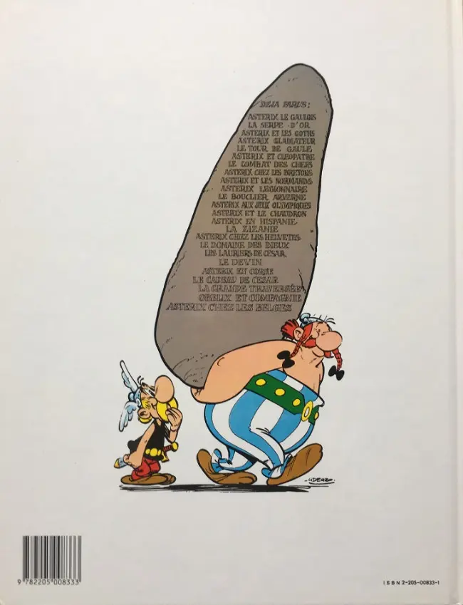 Verso de l'album Astérix Tome 21 Le cadeau de César