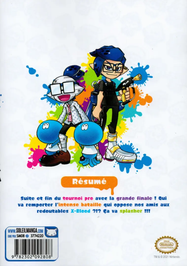 Verso de l'album Splatoon 11