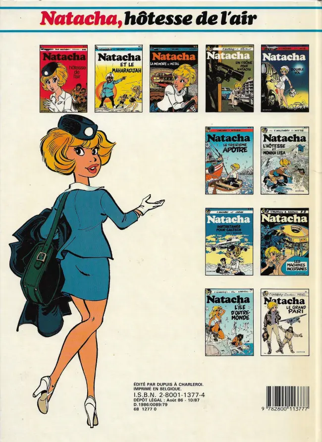 Verso de l'album Natacha Tome 12 Les culottes de fer