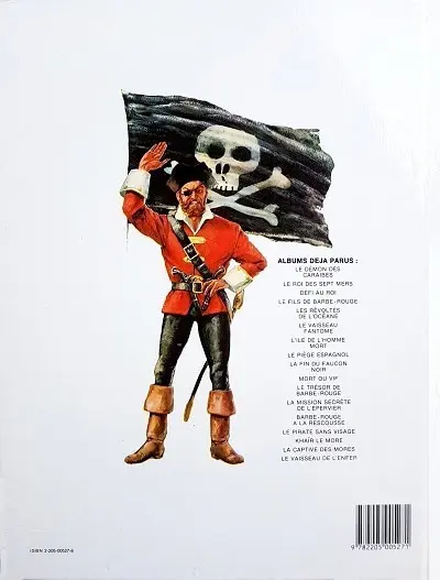 Verso de l'album Barbe-Rouge Tome 11 Le trésor de Barbe-Rouge
