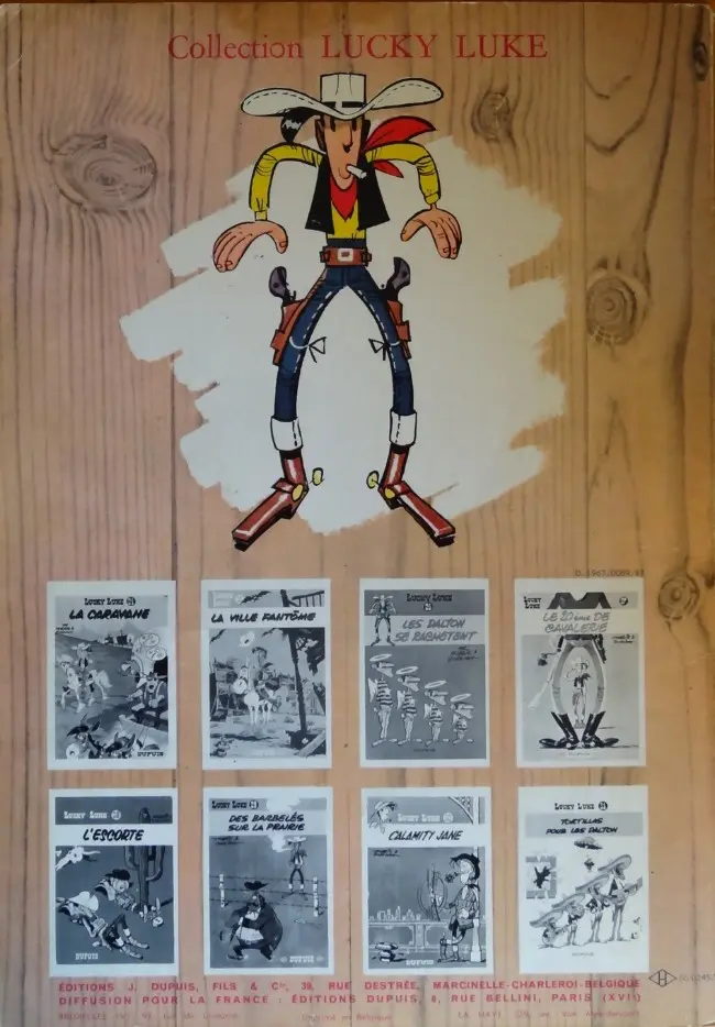 Verso de l'album Lucky Luke Tome 30 Calamity Jane