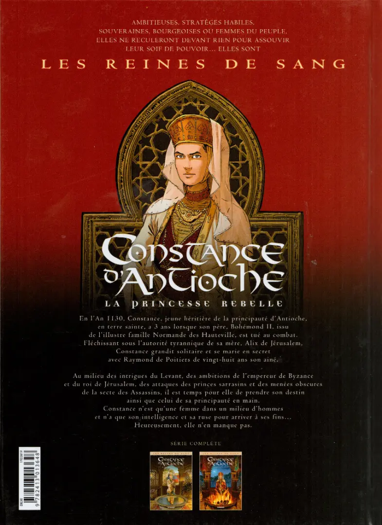 Verso de l'album Les Reines de sang - Constance d'Antioche, la Princesse rebelle Volume 2