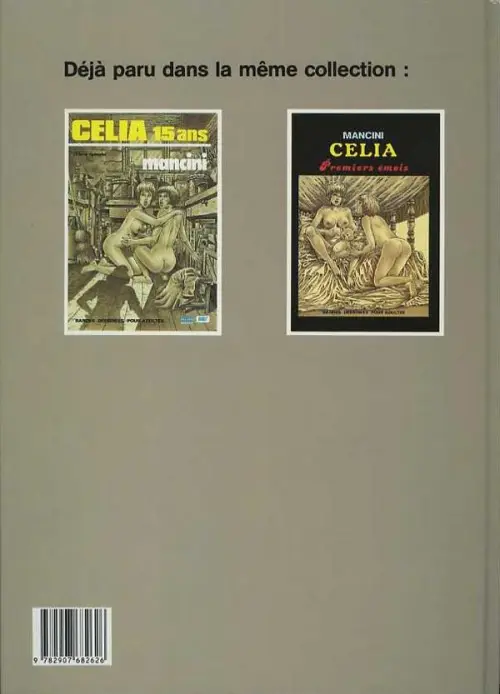Verso de l'album Célia, 15 ans (4ème épisode)