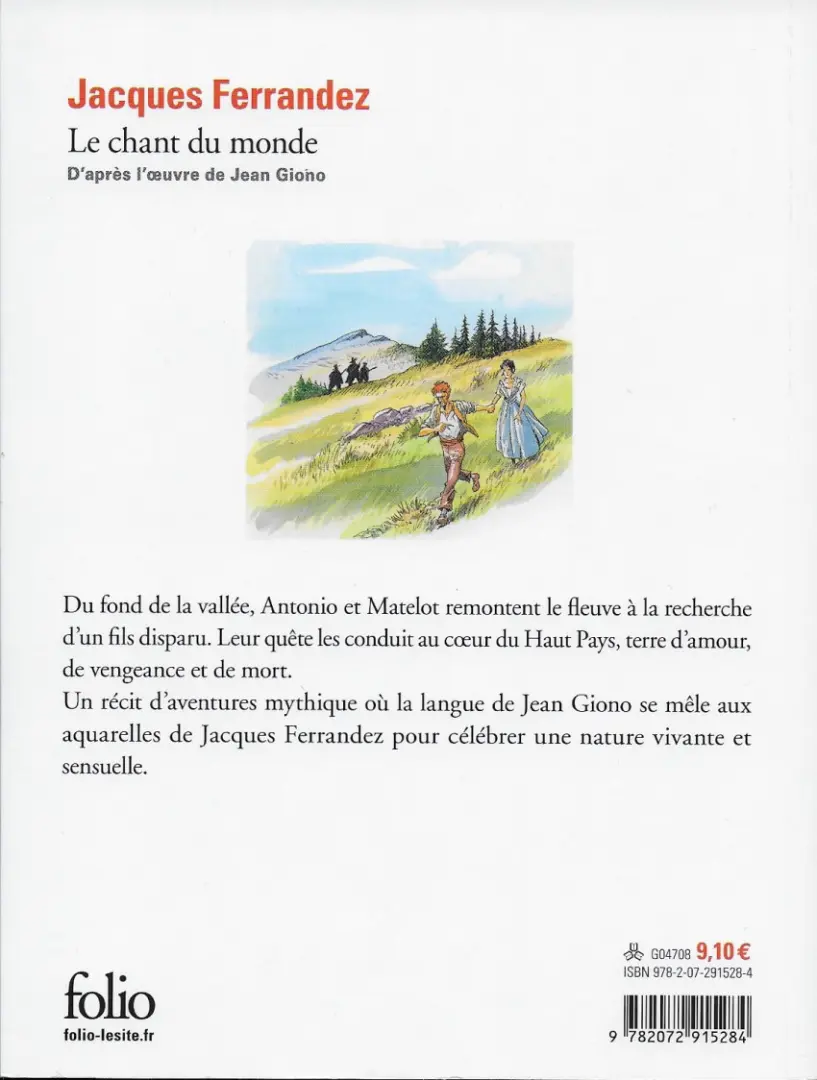 Verso de l'album Le chant du Monde