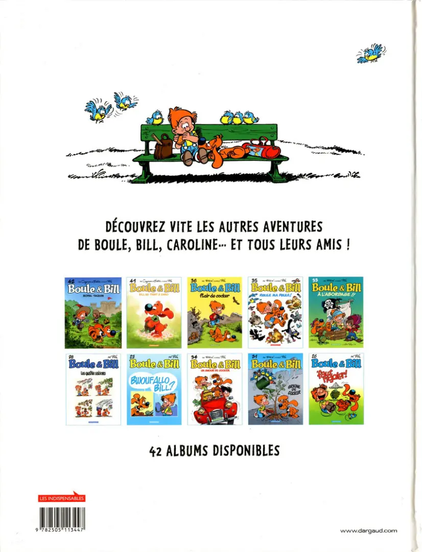 Verso de l'album Boule & Bill Tome 32 Mon meilleur ami