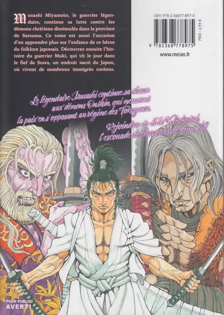Verso de l'album Les 7 Ninjas d'Efu 5