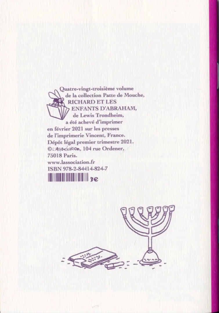 Verso de l'album Richard Tome 2 Richard et les enfants d'Abraham