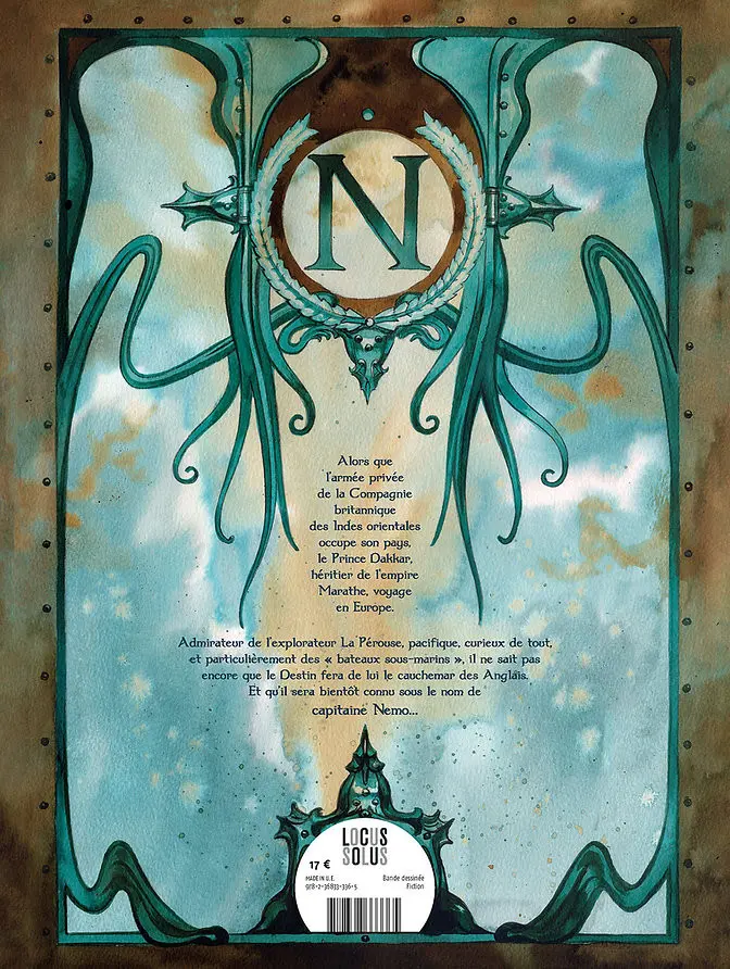 Verso de l'album Alias Nemo 1 Prince Dakkar