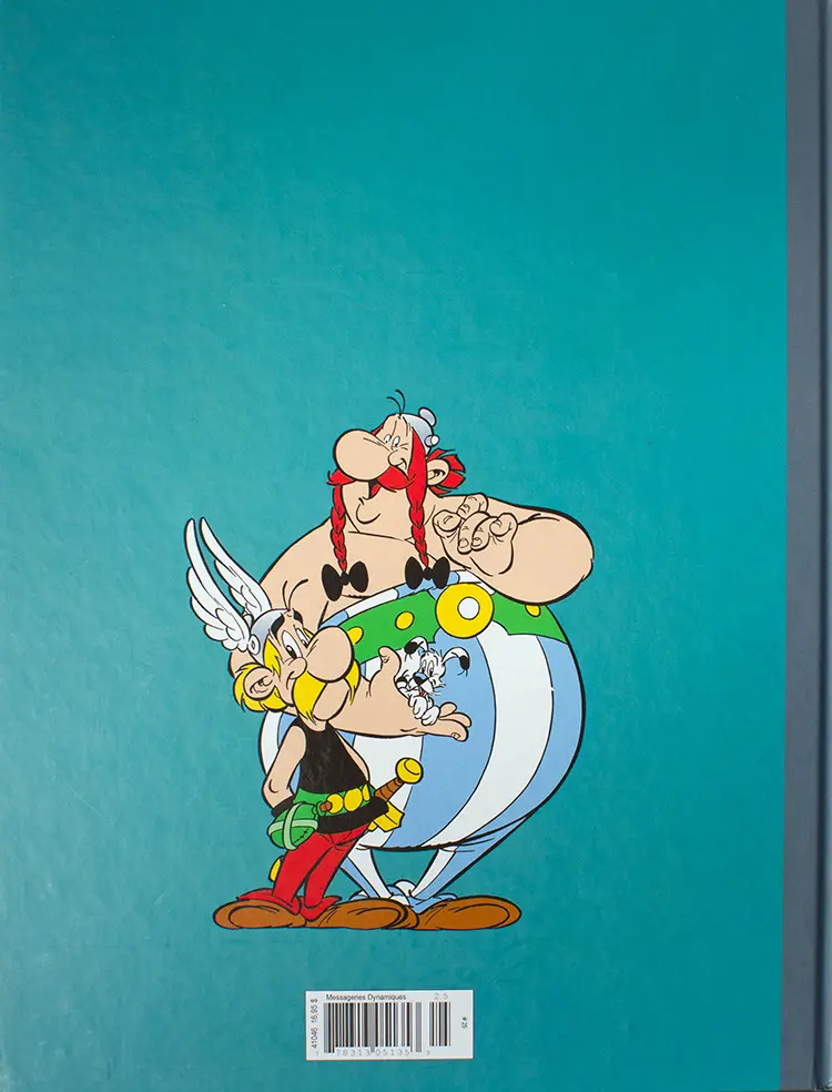 Verso de l'album Astérix La collection officielle Tome 23 Obélix et compagnie