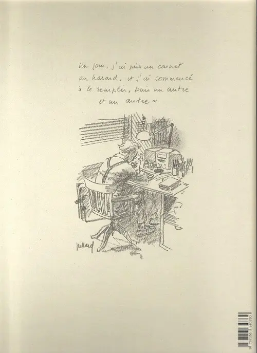 Verso de l'album Carnets secrets 2004 - 2020