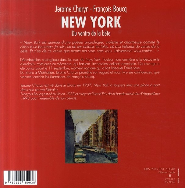 Verso de l'album Du ventre de la bête - New York