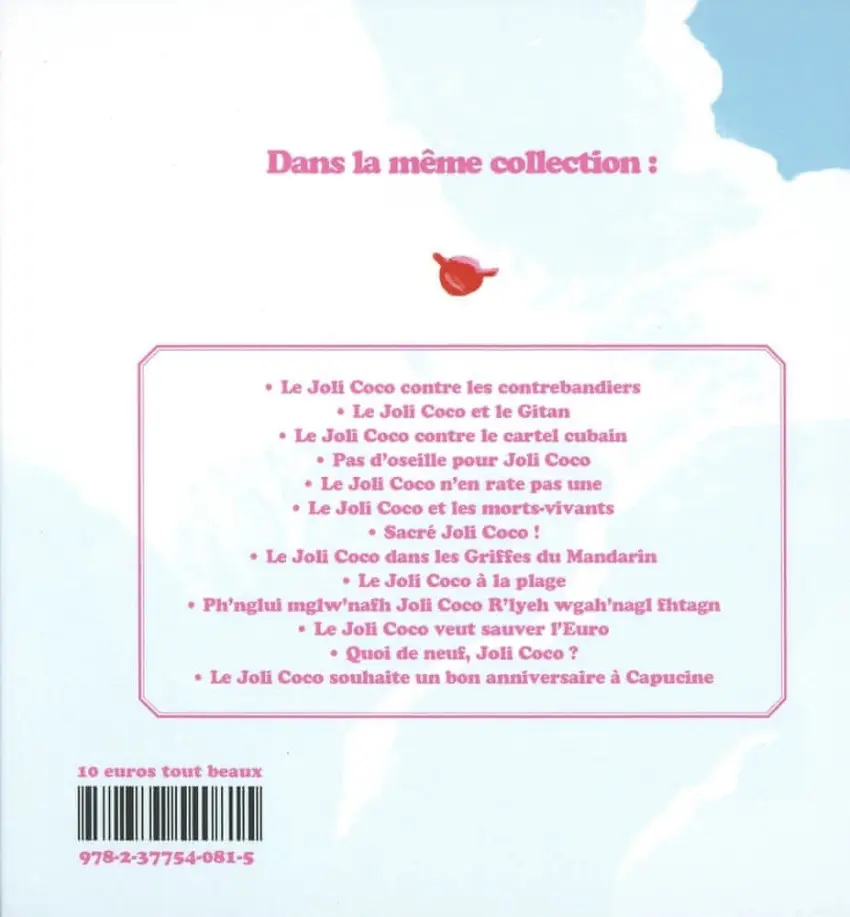 Verso de l'album Le joli Coco