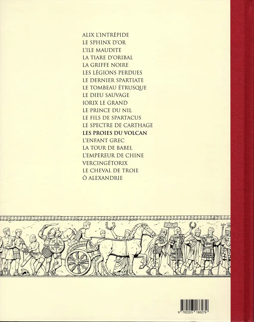 Verso de l'album Alix Tome 14 Les proies du volcan