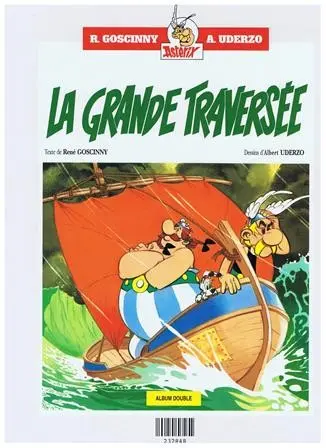 Verso de l'album Astérix Tomes 21 et 22 Le cadeau de césar / la grande traversée
