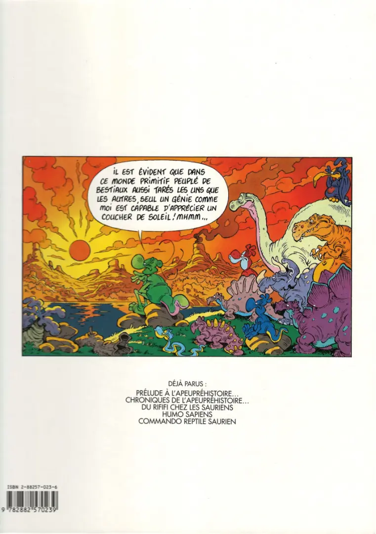 Verso de l'album Nabuchodinosaure Tome 4 Humo Sapiens