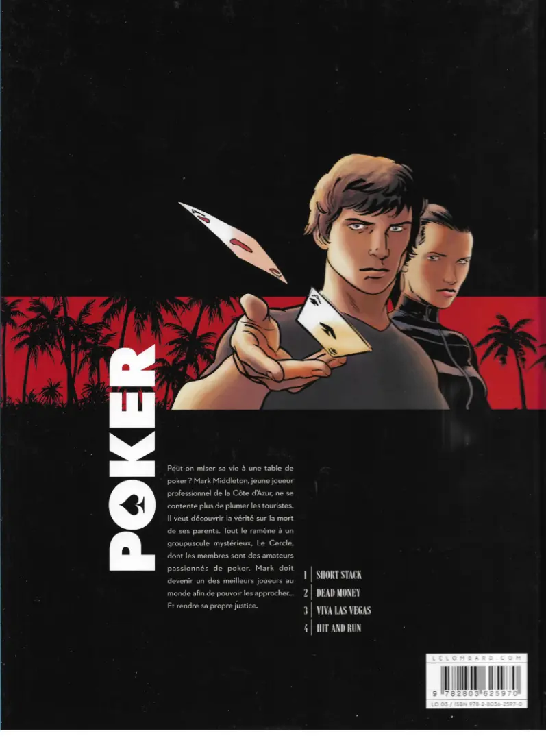 Verso de l'album Poker Tome 1 Short stack