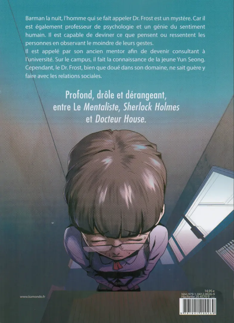 Verso de l'album Dr Frost Dossier #2 La vague noire