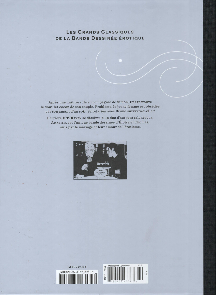 Verso de l'album Les Grands Classiques de la Bande Dessinée Érotique - La Collection Tome 164 Amabilia - Tome 2
