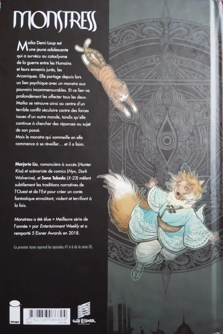 Verso de l'album Monstress 1 L'Éveil