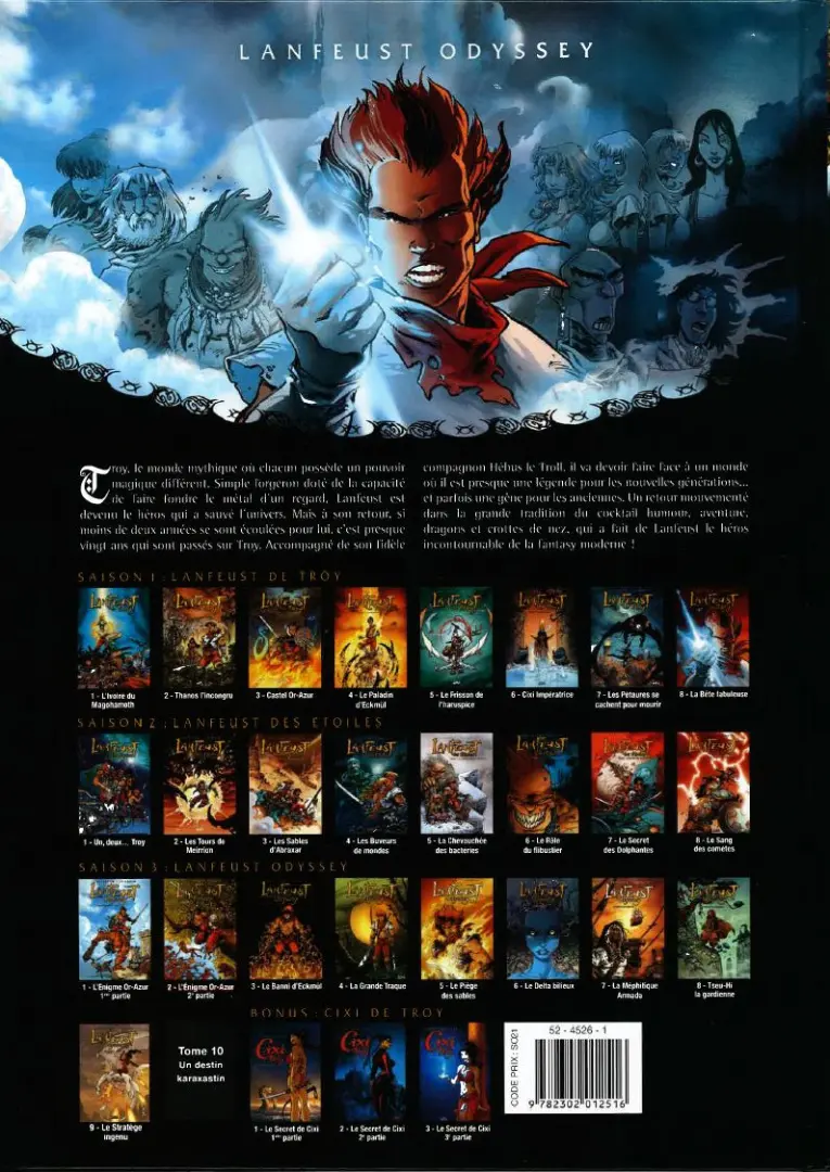 Verso de l'album Lanfeust Odyssey Tome 2 L'Énigme Or-Azur - 2de partie