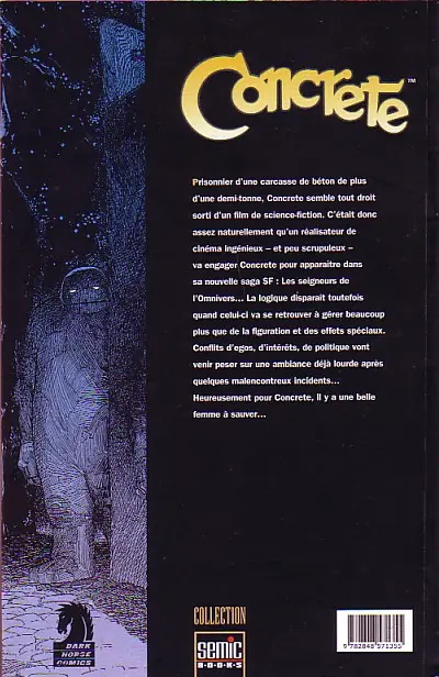 Verso de l'album Concrete Tome 2 Fragile créature