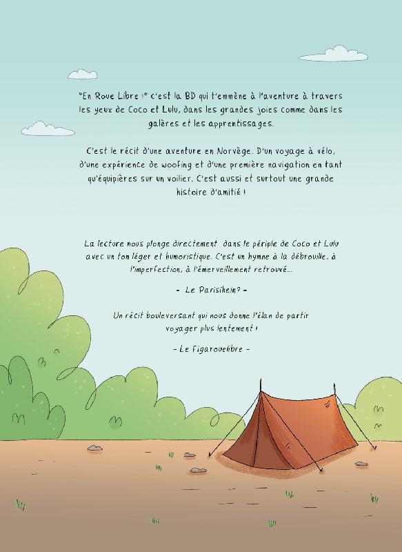 Verso de l'album En roue libre !
