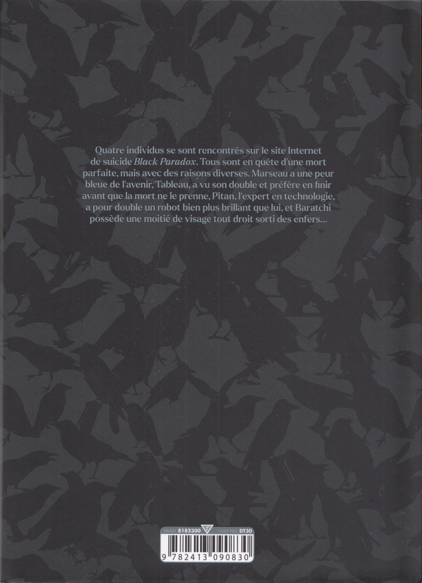 Verso de l'album Black Paradox