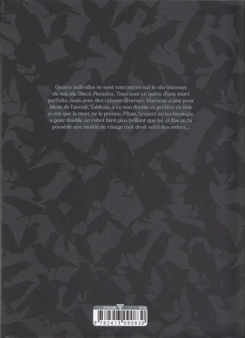 Verso de l'album Black Paradox