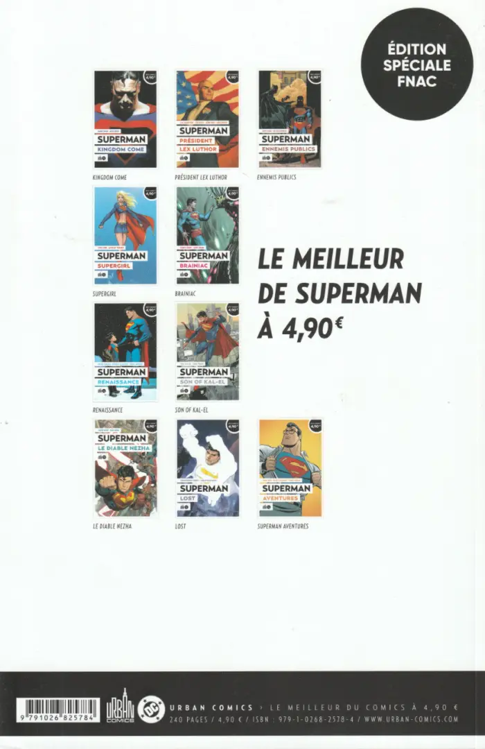 Verso de l'album Le meilleur de Superman 9 Superman - Lost