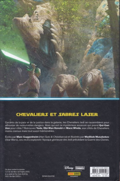 Verso de l'album Star Wars - Jedi Knights Tome 1 Les gardiens de la République