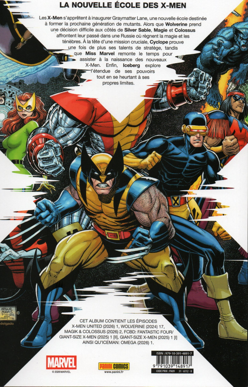 Verso de l'album X-Men - Shadows of Tomorrow Volume 04