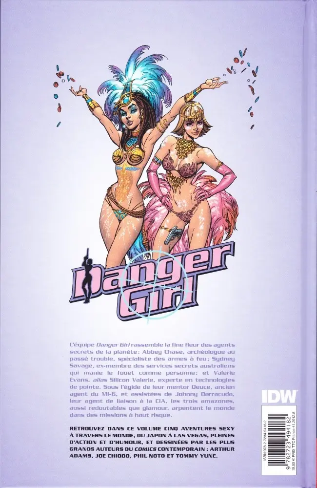 Verso de l'album Danger Girl Destination danger
