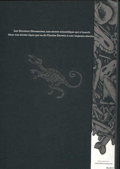 Verso de l'album Les Derniers dinosaures
