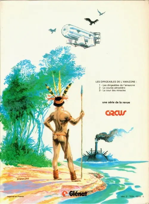 Verso de l'album Les Dirigeables de l'Amazone Tome 2 La course aérostière